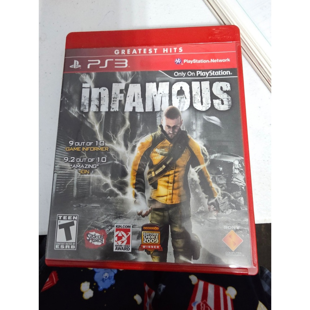 inFAMOUS Sony PlayStation 3 PS3 Greatest Hits Action Adventure Game CIB